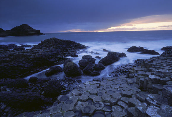 The Giant's Causeway at sunset