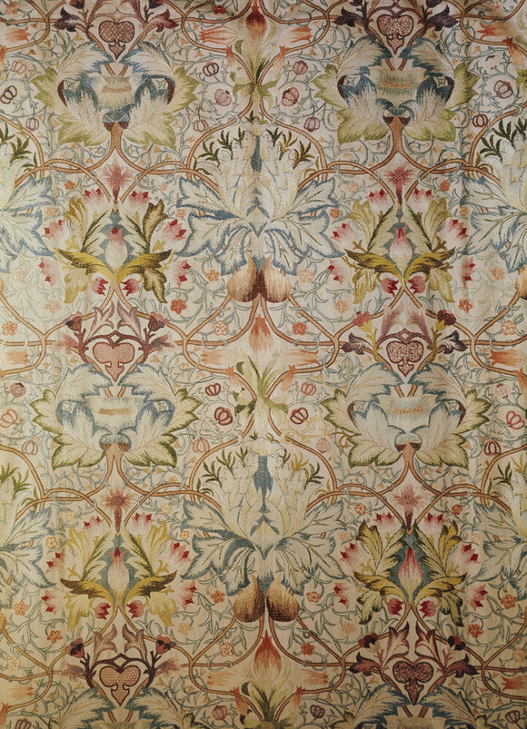 Standen, silk embroidery hanging by Mrs Beale from a design by William Morris