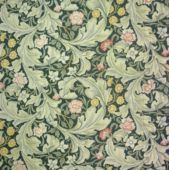 Detail of Leicester wallpaper by J H Dearle from Morris & Co, in the Morning Room at Wightwick Manor