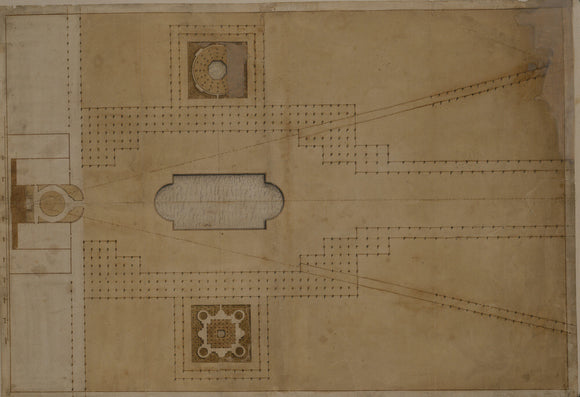 DESIGN FOR THE GRAND PARADE AT WIMPOLE c. 1721