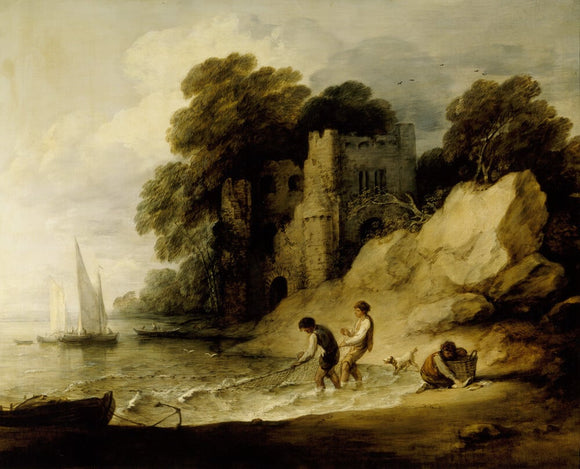 METTINGHAM CASTLE by Gainsborough (1727-88), exhibited at the Royal Academy in 1781
