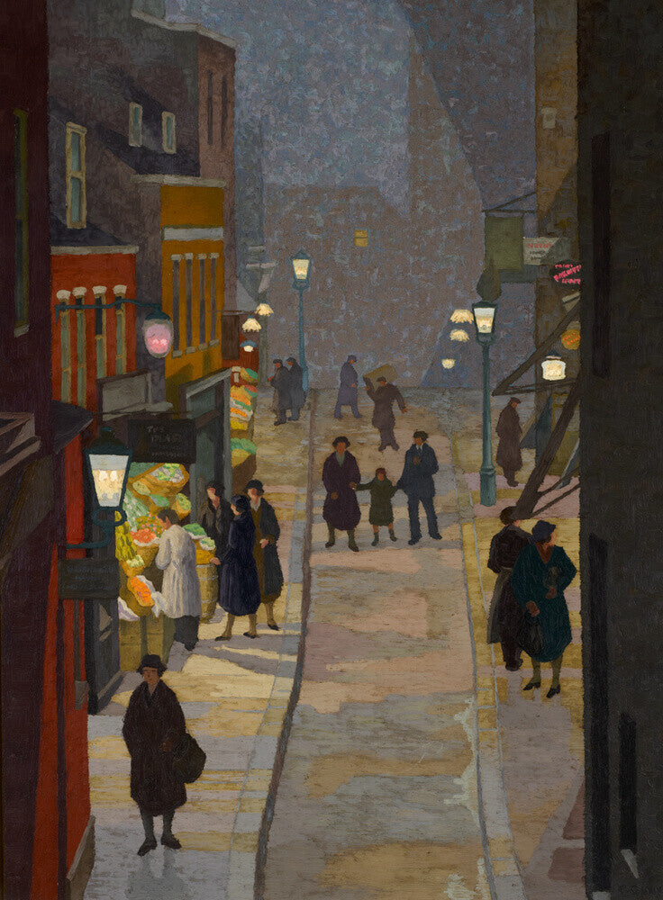 Flask Walk, Hampstead at Night by Charles Isaac Ginner (Cannes 1878