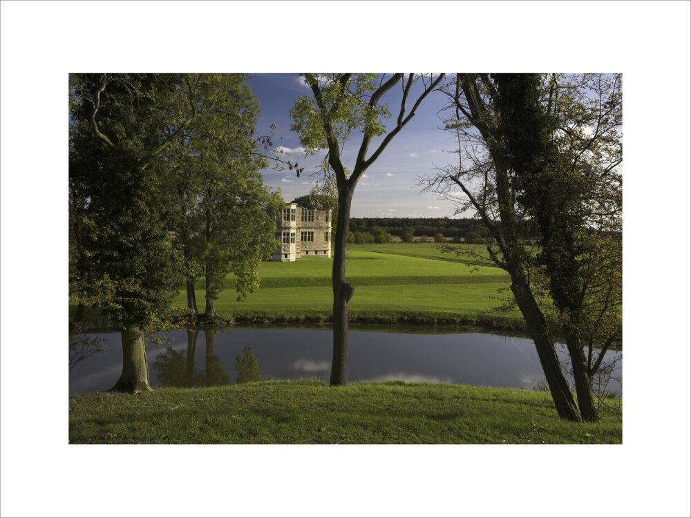 View of Lyveden New Bield near Oundle, Northamptonshire, from the snai ...