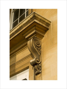 Stone bracket beneath a window at Croome Court, Croome Park, Worcestershire