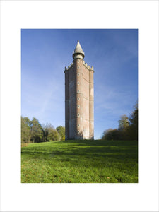 The triangular Alfred's Tower at Stourhead is two miles north- west of the garden on Kingsettle Hill on the spot where King Alfred raised his standard in 879