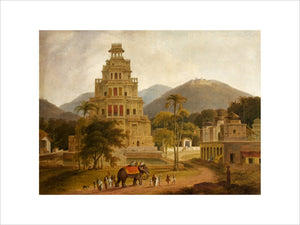 The Fort of Vellore in the Carnatic by Thomas Daniell, RA (Chertsey 1749 - Kensington 1840)