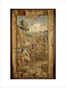 Campement', one of 'The Art of War' tapestries in the Hall woven in Brussels by Le Clere & Van der Borch from cartoons by Lambert de Hondt, c 1710