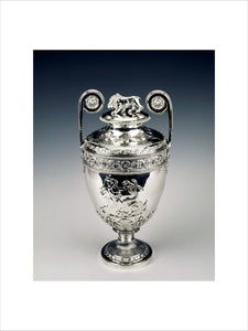 Patriotic Fund vase by Digby & Scott & Benjamin Smith, 1808, at Anglesey Abbey