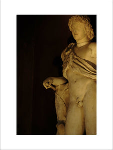 Replica sculpture of a Praxitelean original "Statue of a Satyr in Repose" in the North Gallery at Petworth House
