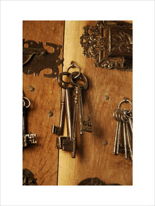 An arrangement of keys, part of a collection in Dragon at Snowshill Manor