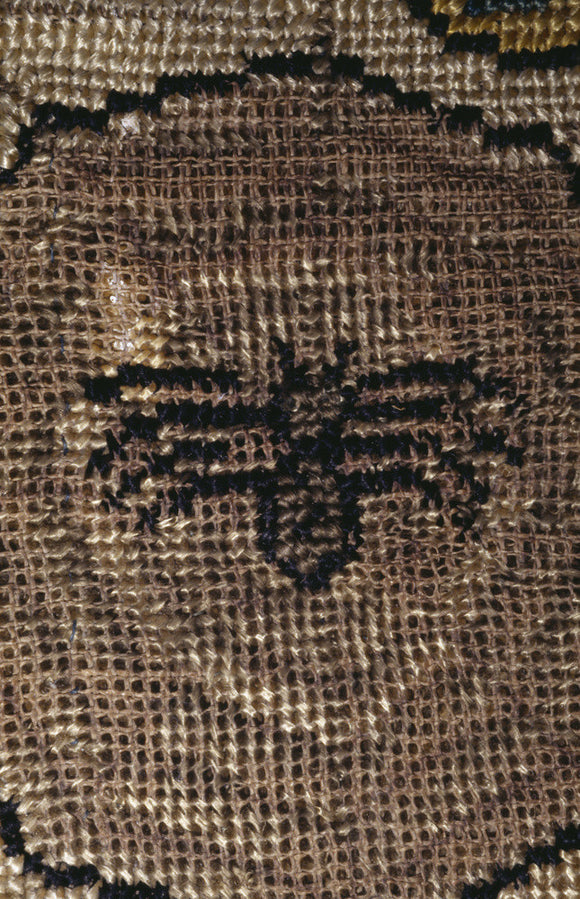 A spider in its a web from a motif on the Marian Needlework at Oxburgh Hall