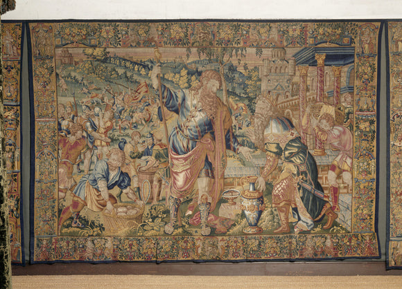 One of the Flemish (late C16th) tapestries in the Green Velvet Room