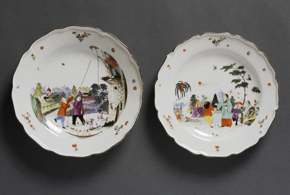 Piece from the Earl of Jersey Meissen porcelain service at Osterley Park