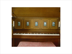The keyboard of the "Manxman" piano in the Hall at Standen, West Sussex