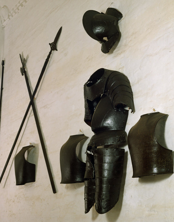 The Armoury at Oxburgh, arms and armour mostly of the Civil war period 1642-49
