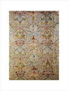 Standen, silk embroidery hanging by Mrs Beale from a design by William Morris