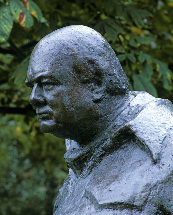 Head of Sir Winston Churchill from a statue at Chartwell