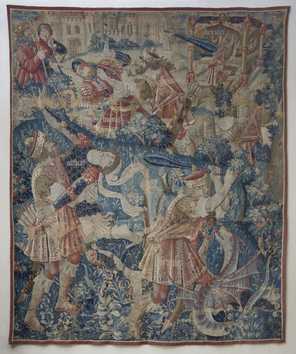 Flemish, late fifteenth century, tapestry depicting The Eleventh Labour of Hercules 