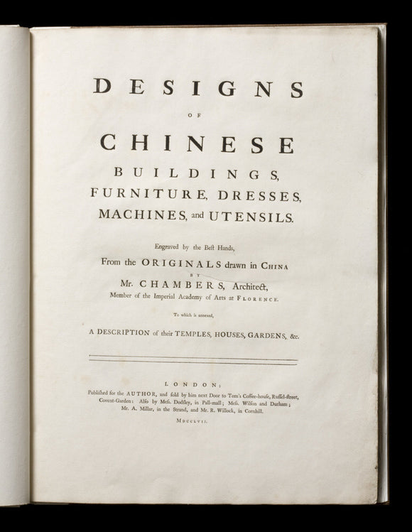 Title page of William Chambers 
