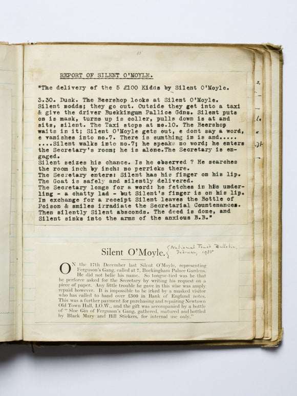 Photograph of a page of the minutes in the 