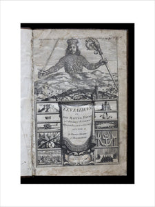 Title page from "Leviathan, or The Matter, Forme and Power of a Common Wealth Ecclesiasticall and Civil" by Thomas Hobbs, London, 1651, part of the Springhill Library collections, Co. Londonderry.