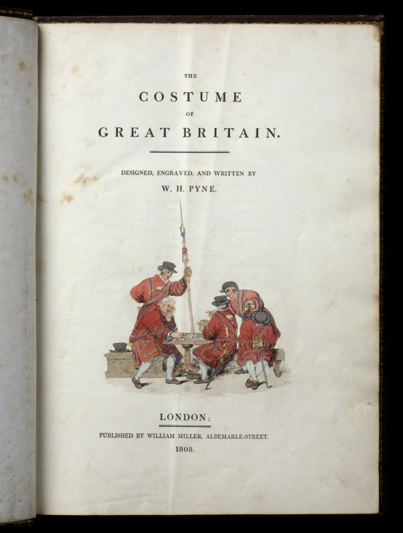 Illustration on the title page of The Costume of Great Britain, at Castle Ward, Co. Down, Northern Ireland.