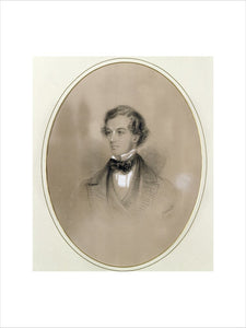 JAMES STOVIN PENNYMAN, 1851 - a coloured chalk portrait by G L Browning