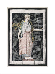 Illustration of a mosaic from Peintures Antiques Inetites (Paris 1836)