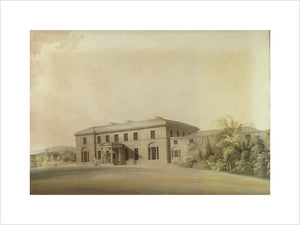 A watercolour design for the NORTH FRONT OF TATTON PARK by Lewis William Wyatt (1777-1853)