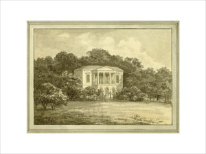 PROPOSAL FOR THE REMODELLING OF THE HILL HOUSE, 1801 by Humphry Repton, Watercolour