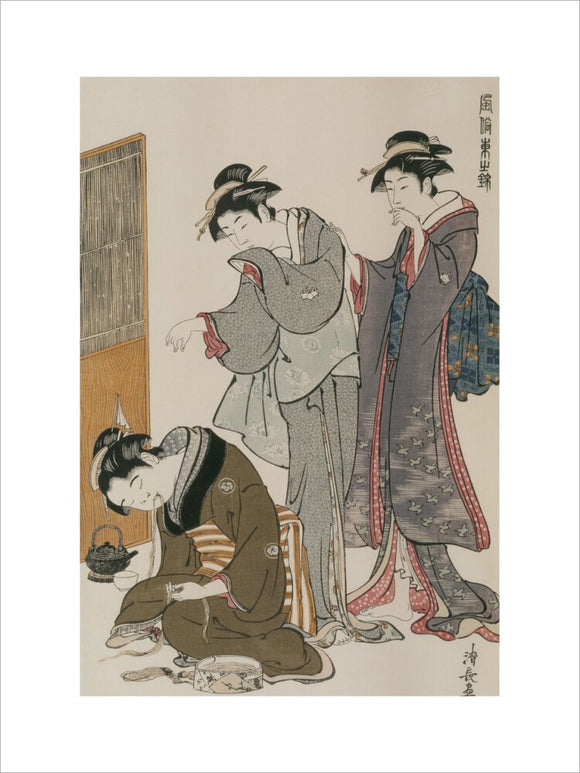 DOZING TEA-SELLER 19th-20th-century reprint after Hiroshige (d.1858)