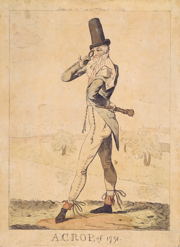 A FASHIONABLE CROP by Cruikshank, 1791