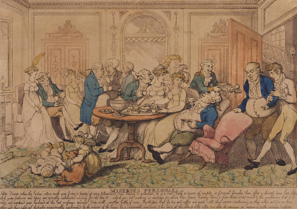 MISERIES PERSONAL, by Rowlandson, 1807
