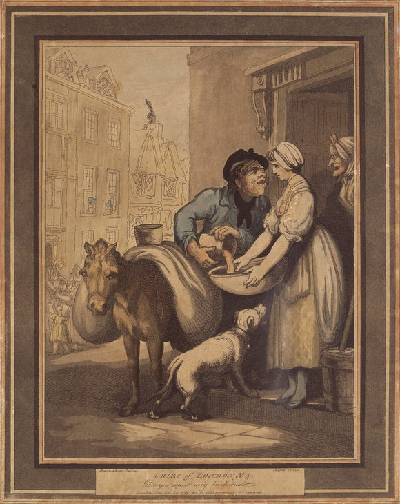 CRIES OF LONDON, NO.4, by Rowlandson (