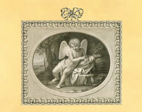 CUPID, Dutch Genre, after Angelica Kauffman (1741-1807) in the Print Room at Blickling Hall