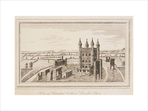 East front of Tattershall Castle by Samuel Buck, 1726