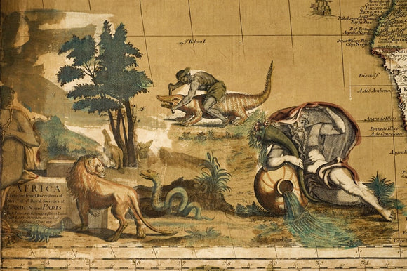 Close detail of part of the map screen