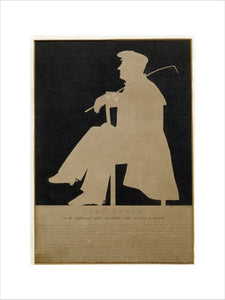 A silhouette of Lord Byron at Carlyle's House, 24 Cheyne Row, London