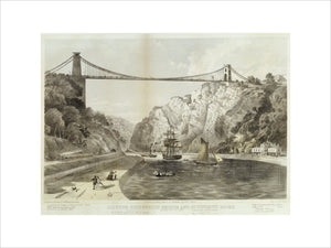 CLIFTON SUSPENSION BRIDGE & ST. VINCENT'S ROCKS Print