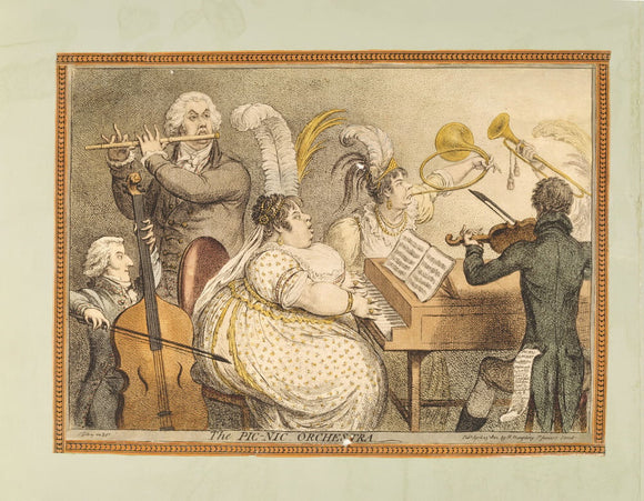 THE PICNIC ORCHESTRA, by Gillray, published in 1802