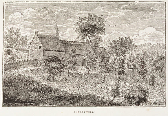 An engraving of Cherryburn in a memoir of Thomas Bewick