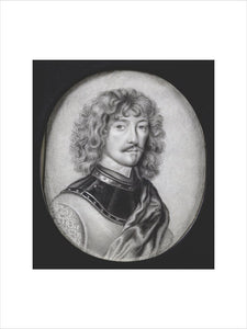 WILLIAM MURRAY, 1ST EARL OF DYSART by David Paton (fl.1660-1695), miniature painting in the Duchess's Private Closet at Ham House, Richmond-upon-Thames.