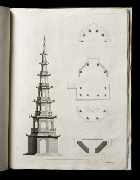 Illustration of a pagoda from William Chambers 