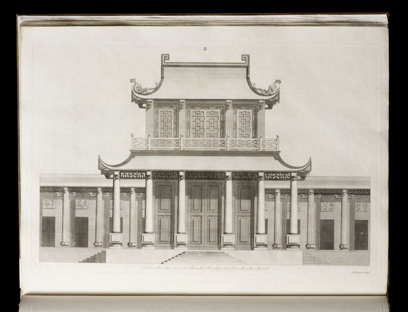 Illustration of a temple from William Chambers 