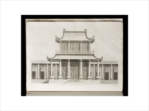 Illustration of a temple from William Chambers "Designs of Chinese Buildings, Furniture, Dresses, Machines and Utensils" (London 1757) from the Springhill Library collections