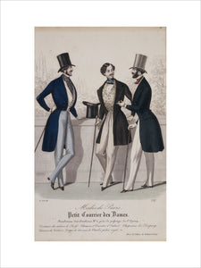 Modes de Paris (1747) Petit Courrier des Dames, Jan 1841 Boulevard des Italiens