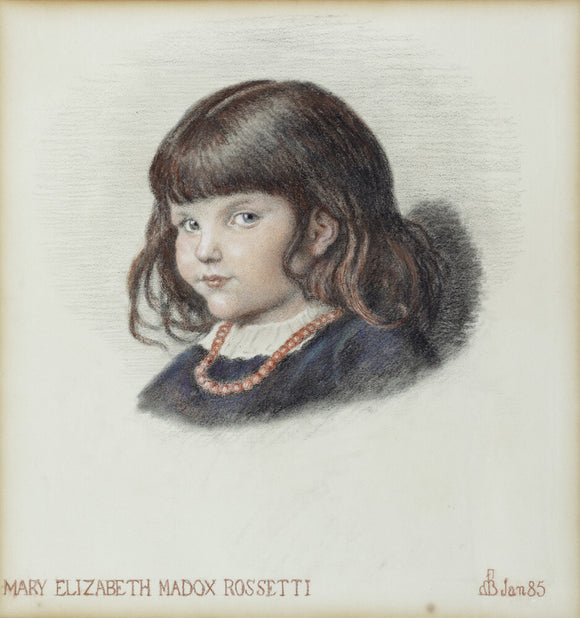 MARY ELIZABETH MADOX ROSSETTI, by Ford Madox Brown, (1821-1893)