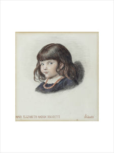 MARY ELIZABETH MADOX ROSSETTI, by Ford Madox Brown, (1821-1893)