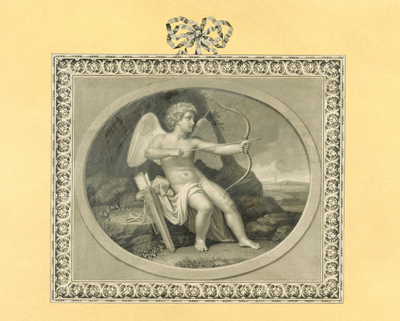 CUPID, Dutch genre, after Angelica Kauffman (1741-1807) from the Print Room at Blickling Hall