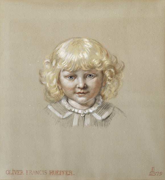 OLIVER FRANCIS HUEFFER, by Ford Madox Brown, (1821-1893)